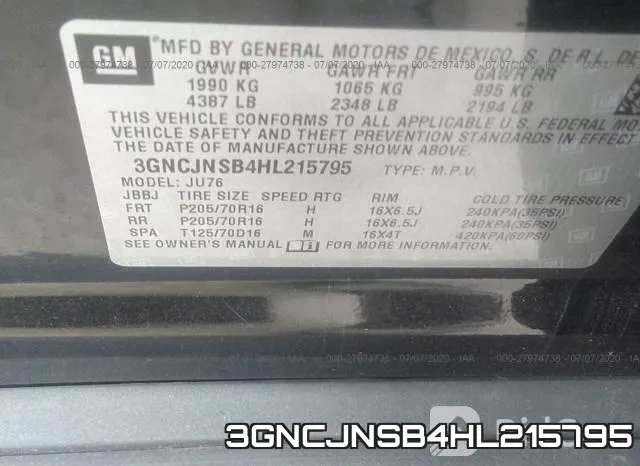 3GNCJNSB4HL215795 фото 10