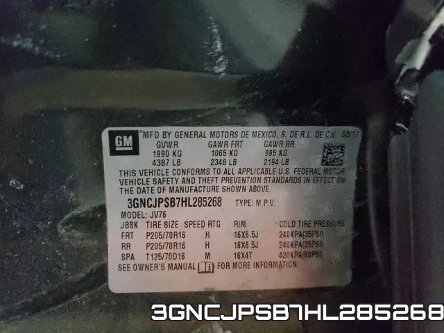 3GNCJPSB7HL285268 фото 2