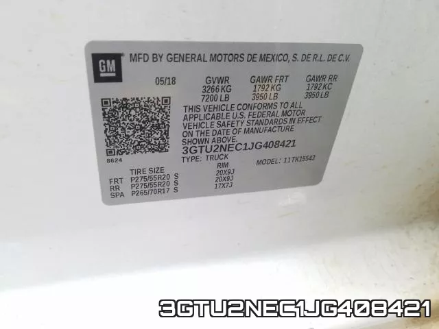 3GTU2NEC1JG408421 фото 2