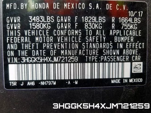 3HGGK5H4XJM721259 фото 2