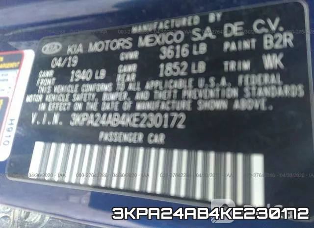 3KPA24AB4KE230172 фото 10
