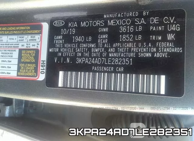 3KPA24AD7LE282351 фото 10