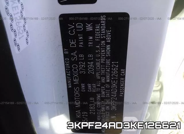 3KPF24AD3KE126621 фото 10