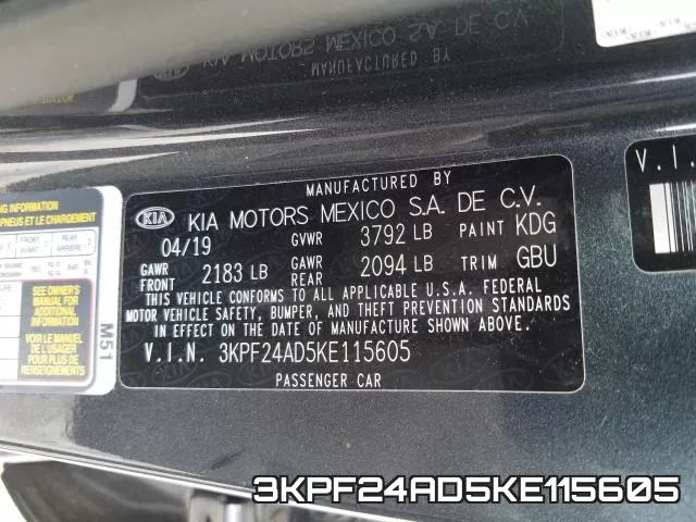 3KPF24AD5KE115605 фото 2