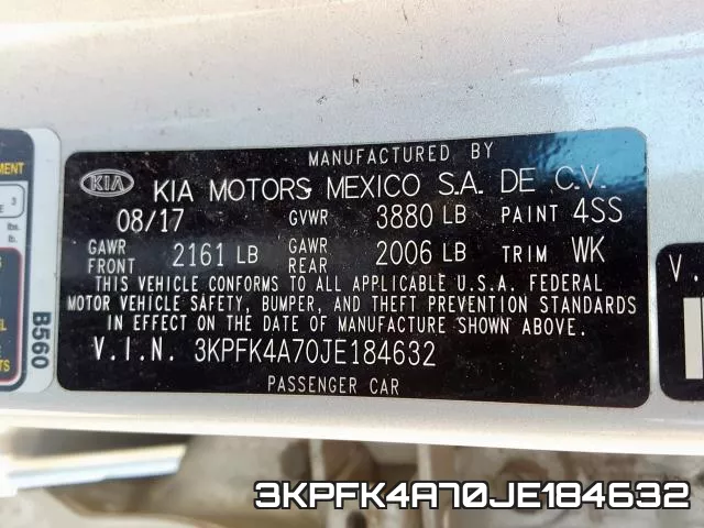 3KPFK4A70JE184632 фото 2