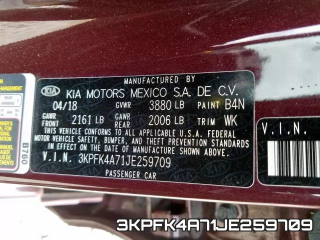 3KPFK4A71JE259709 фото 2