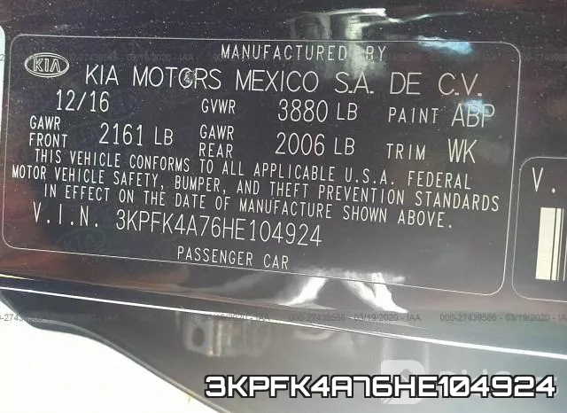 3KPFK4A76HE104924 фото 10