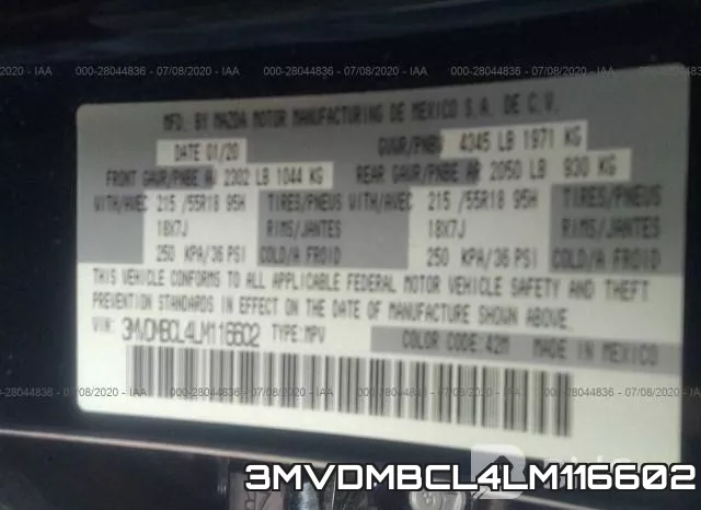 3MVDMBCL4LM116602 фото 10