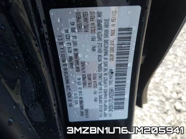 3MZBN1U76JM205941 фото 2