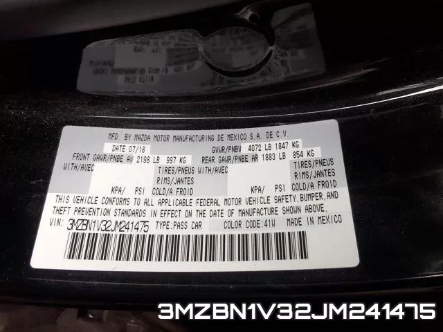 3MZBN1V32JM241475 фото 2