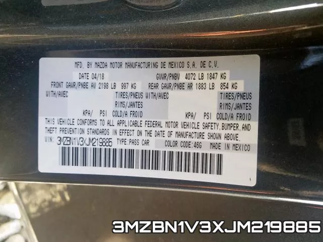 3MZBN1V3XJM219885 фото 2