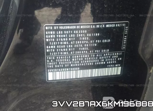 3VV2B7AX6KM196888 фото 10