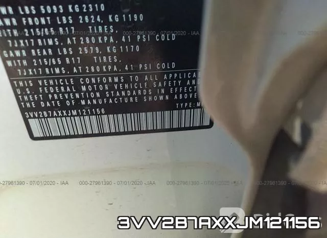 3VV2B7AXXJM121156 фото 10