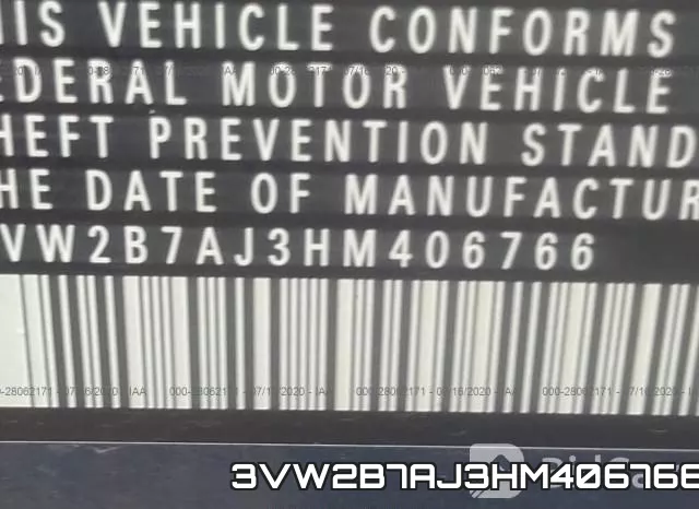 3VW2B7AJ3HM406766 фото 10