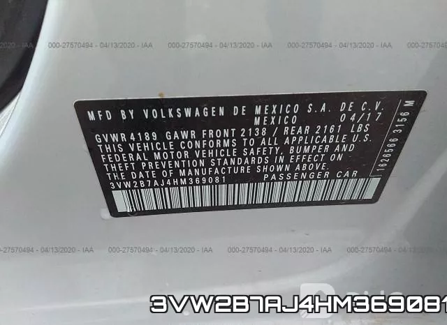 3VW2B7AJ4HM369081 фото 10