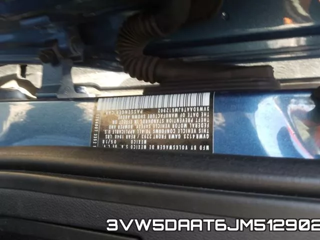 3VW5DAAT6JM512902 фото 2
