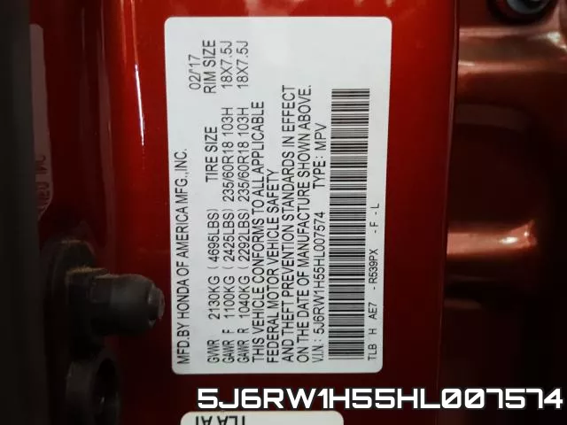 5J6RW1H55HL007574 фото 2