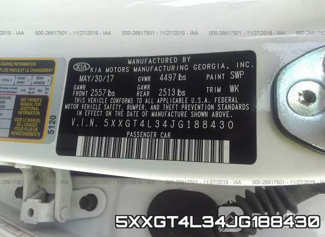 5XXGT4L34JG188430 фото 10