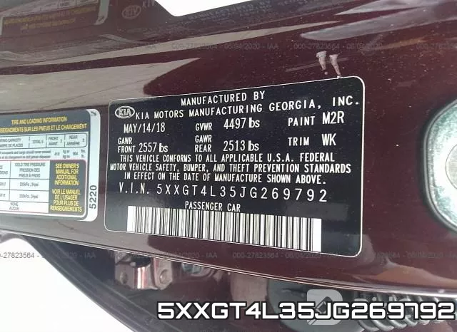 5XXGT4L35JG269792 фото 10