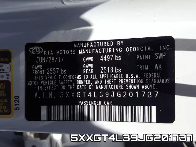 5XXGT4L39JG201737 фото 2