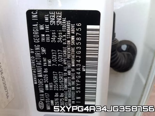 5XYPG4A34JG358756 фото 2