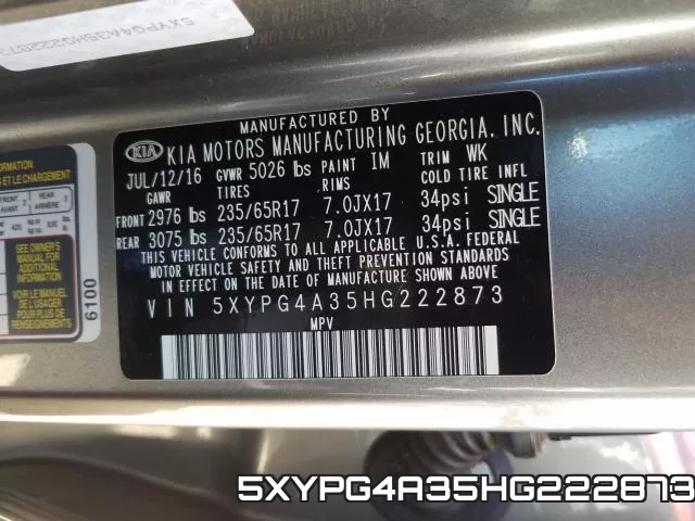 5XYPG4A35HG222873 фото 2