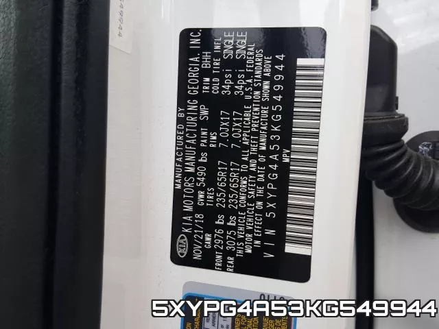 5XYPG4A53KG549944 фото 2