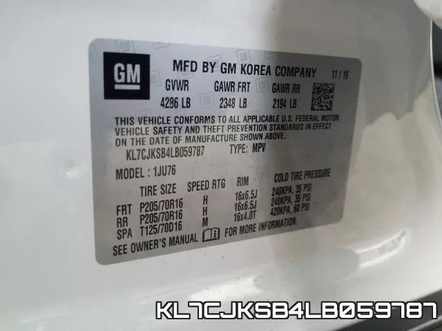 KL7CJKSB4LB059787 фото 2