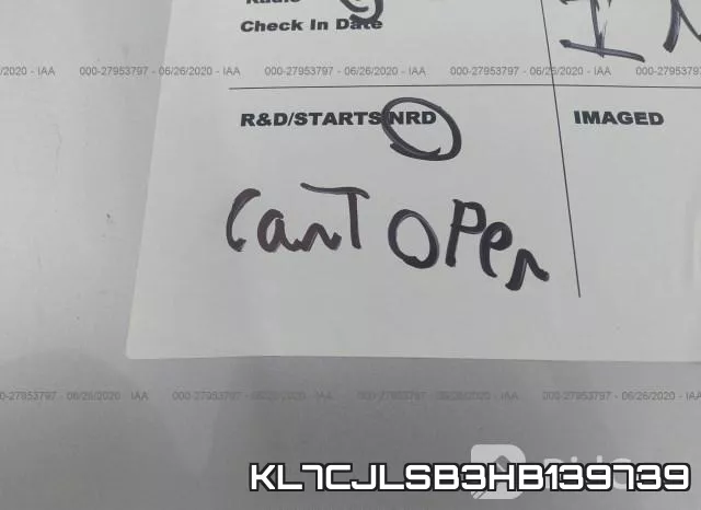 KL7CJLSB3HB139739 фото 2