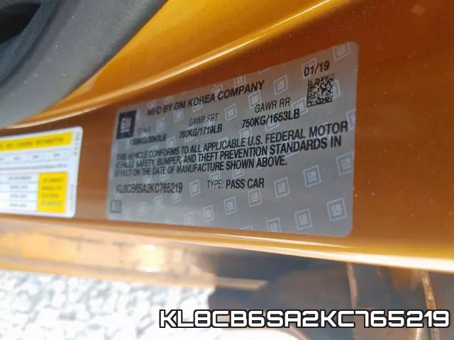 KL8CB6SA2KC765219 фото 2