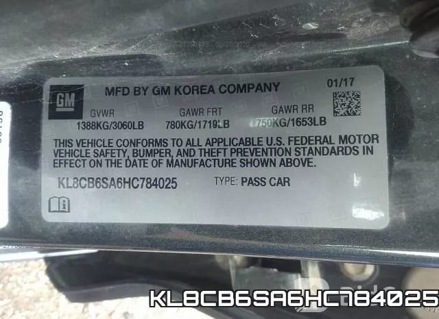 KL8CB6SA6HC784025 фото 10