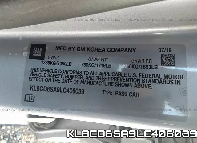KL8CD6SA9LC406039 фото 10