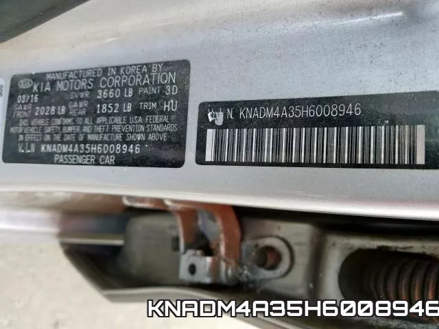 KNADM4A35H6008946 фото 2