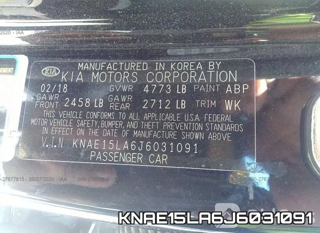 KNAE15LA6J6031091 фото 10