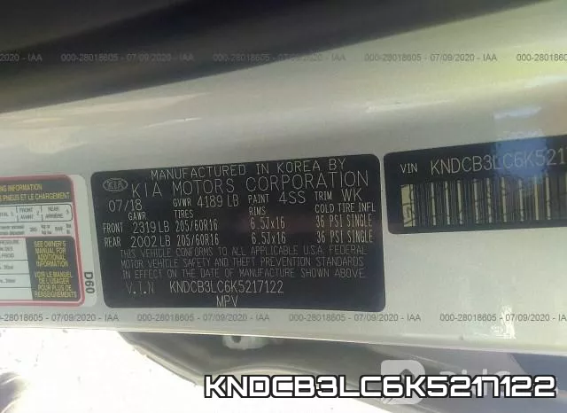 KNDCB3LC6K5217122 фото 10