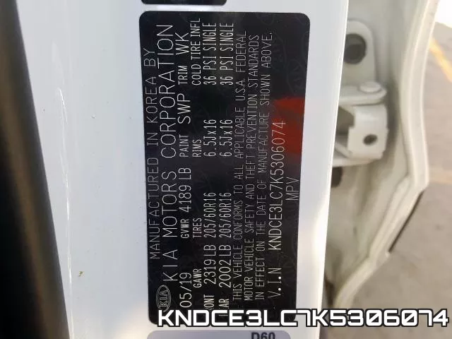 KNDCE3LC7K5306074 фото 2