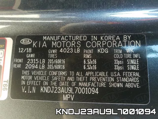 KNDJ23AU9L7001094 фото 2