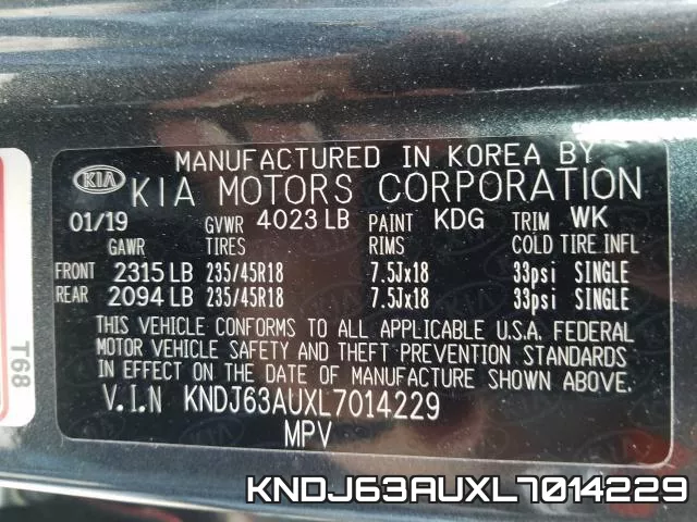 KNDJ63AUXL7014229 фото 2