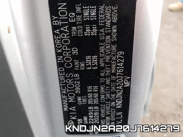 KNDJN2A20J7614279 фото 2