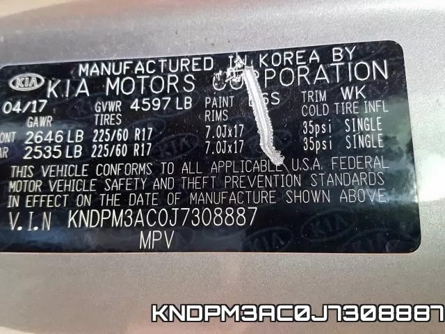 KNDPM3AC0J7308887 фото 2