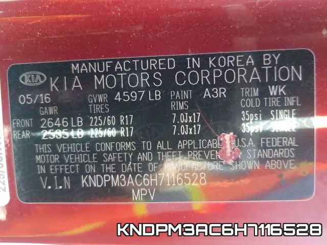 KNDPM3AC6H7116528 фото 2