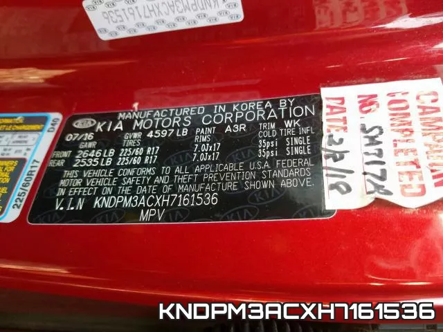 KNDPM3ACXH7161536 фото 2