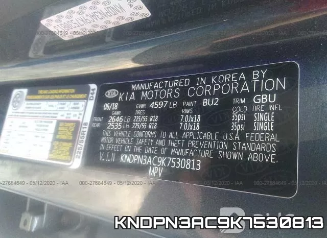KNDPN3AC9K7530813 фото 10