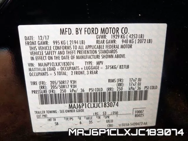 MAJ6P1CLXJC183074 фото 2