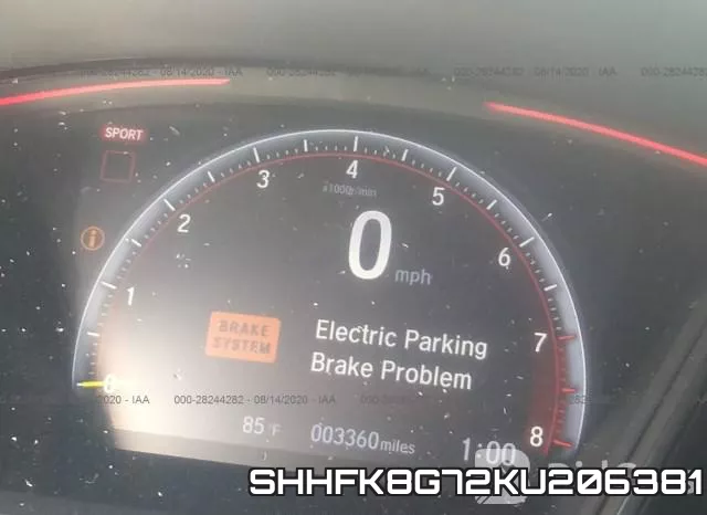 SHHFK8G72KU206381 фото 8