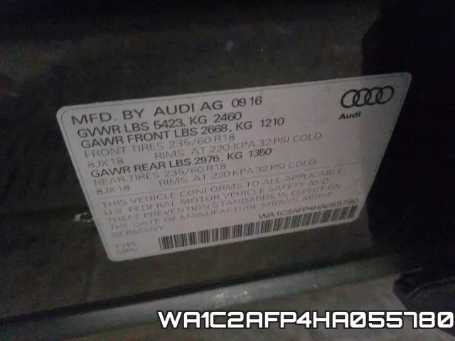WA1C2AFP4HA055780 фото 2