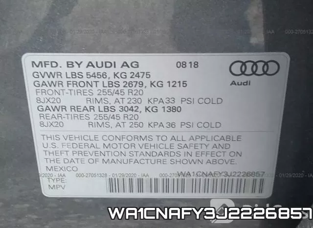 WA1CNAFY3J2226857 фото 10