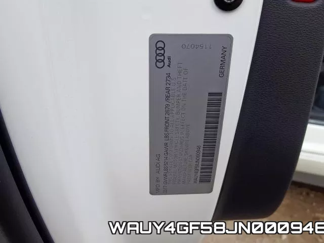 WAUY4GF58JN000946 фото 2