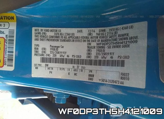 WF0DP3TH5H4121009 фото 10