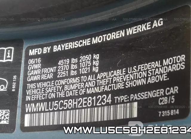 WMWLU5C58H2E81234 фото 10